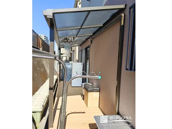 No.25212 天候を気にせずに快適な家事空間として使える屋根付きデッキ工事[施工後]