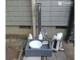 家まわりの快適性をぐっと高める立水栓[施工後]