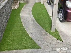 お住まいに緑をプラスする人工芝[施工後]