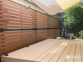 リラックス感を引き立てるフェンスデザイン[施工後]
