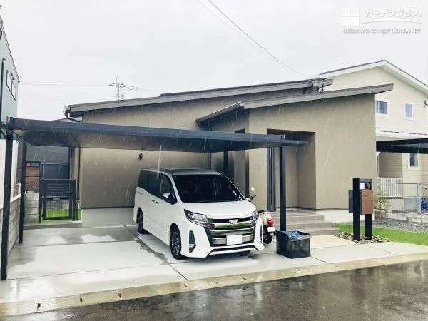 日々の使いやすさとデザイン性を兼ね備えたモダンな新築外構