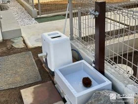 お客様支給の立水栓を設置[施工後]