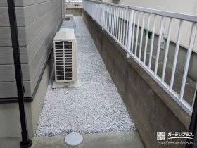 すっきりとした景観をキープする犬走りの雑草対策[施工後]