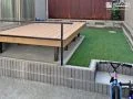 移動もスムーズになるステップ付きの土留め