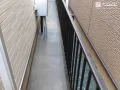 土間コンクリートで雑草対策した犬走り