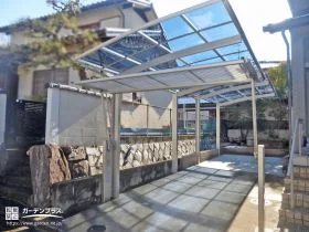 セキュリティに配慮した駐車スペースのリフォーム工事