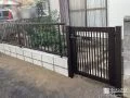 ブロック塀を撤去し縦格子のフェンスに取り替えたリフォーム工事