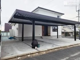 3台分の広さで整えた駐車スペース[施工後]