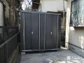 立てたまま収納できて出し入れも便利なおしゃれな物置