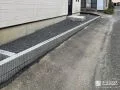 敷地の境界を明確にする土留め