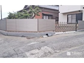 敷地境界を美しく整え防犯性とプライベート性を向上させた工事