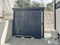 上品なカラーでお庭に馴染む物置