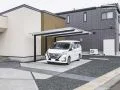 ツートンカラーがモダンなポリカーボネートカーポート