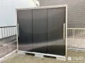 木目調がナチュラルな印象を演出する物置