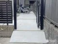 スロープを取り付け自転車の出し入れをスムーズに