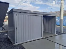 収納＋屋根下スペースの実用性の高いエクステリア[施工後]