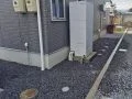 足元すっきりな犬走り
