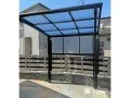 夏場の屋根下の温度上昇を防止するサイクルポートの設置工事