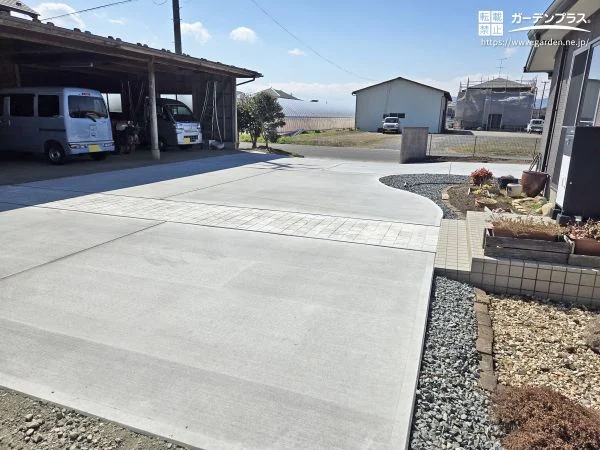 雑草・ぬかるみゼロへ。すっきり快適コンクリートの舗装工事