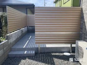 高さと安心感を両立した目隠しフェンスで、くつろげる空間づくり[施工後]