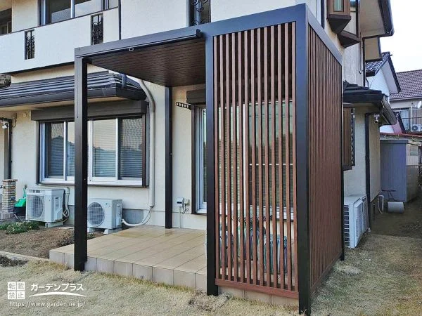 昼も夜も、気持ちよく過ごせる。上質なテラス屋根の設置工事