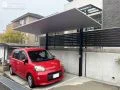 白×シルバーのツートンカラーがおしゃれなカーポート