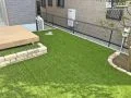 天然芝から人工芝へお手入れの手間を減らす外構リフォーム工事