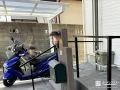 悪天候時もスムーズなお出かけをサポートするサイクルポート
