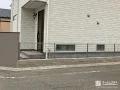 解放感のあるメッシュフェンスを敷地境界に施工