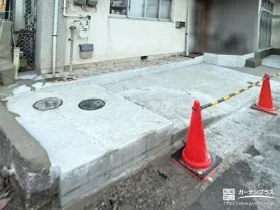 クローズのお庭を駐車スペースに生まれ変わらせたリフォーム工事