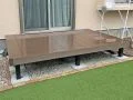 お手入れのしやすい樹脂製のリウッドデッキに交換