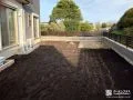 芝生を楽しむための土台づくりでお庭を整地し良質土を入れた工事