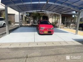 3台のお車を雨や風からしっかり守るカーポートの設置工事