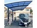 すっきりとした印象で愛車を守る片側支柱のカーポート設置工事