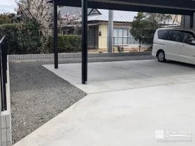 隣地との境界を明確にするメッシュフェンス[施工後]