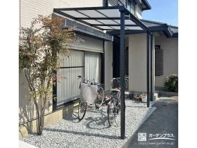 自転車を雨風から守るテラス屋根[施工後]