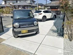快適な駐車スペースと雨の日も安心なテラス屋根の設置工事