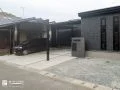 グレー系で外構全体をトーンコーディネートした新築外構