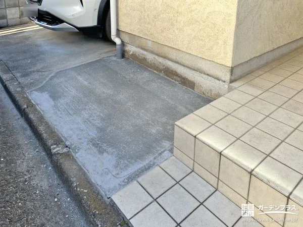 No.25568 玄関ポーチの一部を解体して玄関前をすっきり仕上げた工事[施工後]