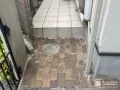 温かみのある風合いのレンガで雑草対策