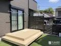段床付きでお子様も楽々上り下りできるウッドデッキの設置工事