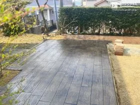 コストを抑えつつデザイン性も備えたスタンプコンクリート工事