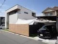 目隠しフェンスでプライベート空間を設けたお庭