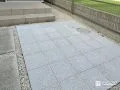 コンクリート平板でお庭の一画にテラスを施工