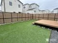 目隠しフェンスと人工木ウッドデッキでつくる寛ぎのお庭工事