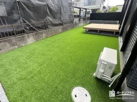 お手入れがしやすく、お子様と過ごしやすいお庭[施工後]