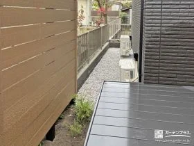 通気性と排水性を確保する犬走り[施工後]