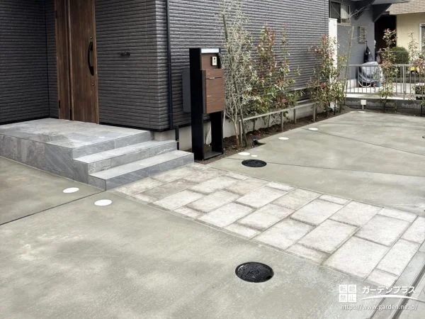 シンプルな中にも温かみを添えるナチュラルモダンな新築外構