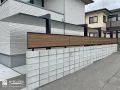 敷地を最大限生かす縦連棟カーポートがおしゃれな新築外構
