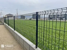 見通しのよい境界フェンス[施工後]